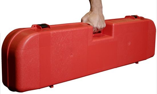 MTM Ice Fishing Rod Box, Holds 8 Plus Accessories, Red: IFB-30