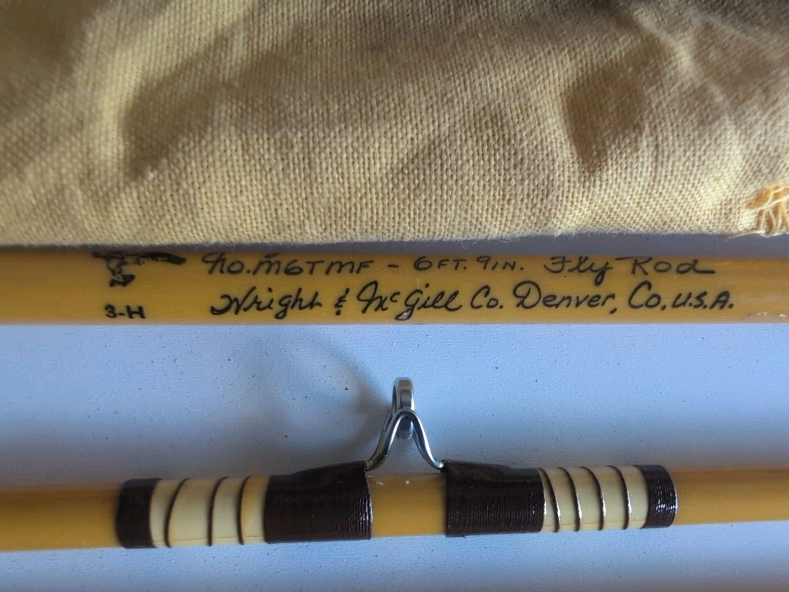 Eagle Claw Trailmaster Fly Fishing Pack Rod 6′ 9″ Line Size 7 M6TMF USA Vintage
