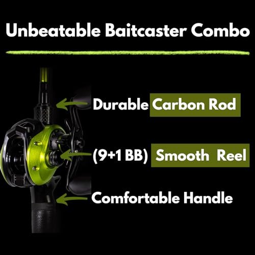 LUNKERHUNT BEDLAM FISHING ROD RIGHT HAND – GREEN