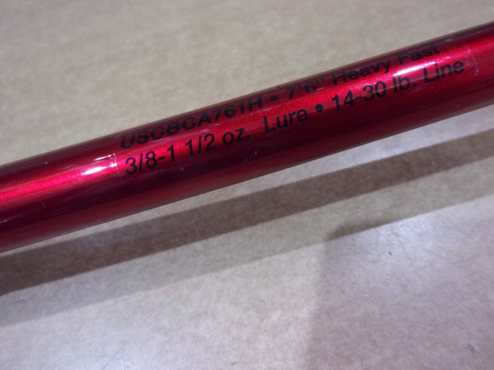 SHAKESPEARE UGLY STIK CARBON 7 foot 6 inch Heavy casting rod