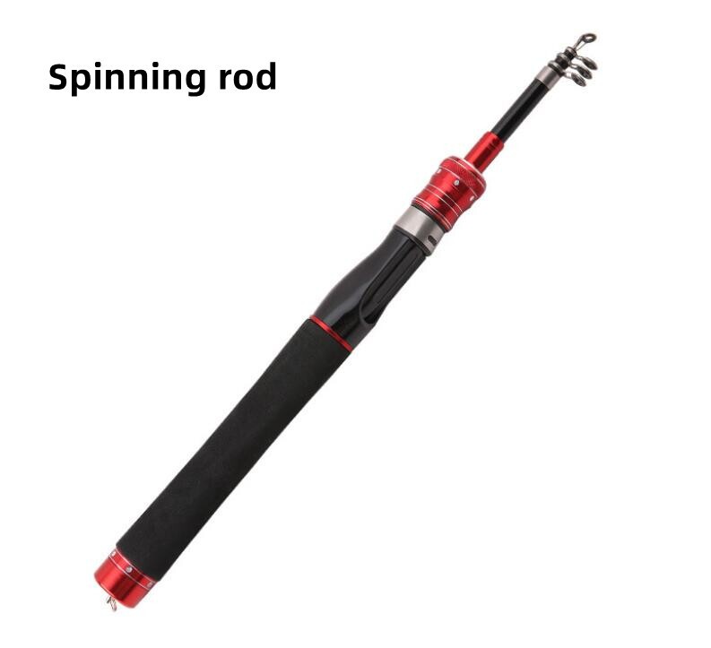 Power Telescopic Rock Fishing Rod 1.5M-2.4M Carbon Fiber Spinning Fishing Poles
