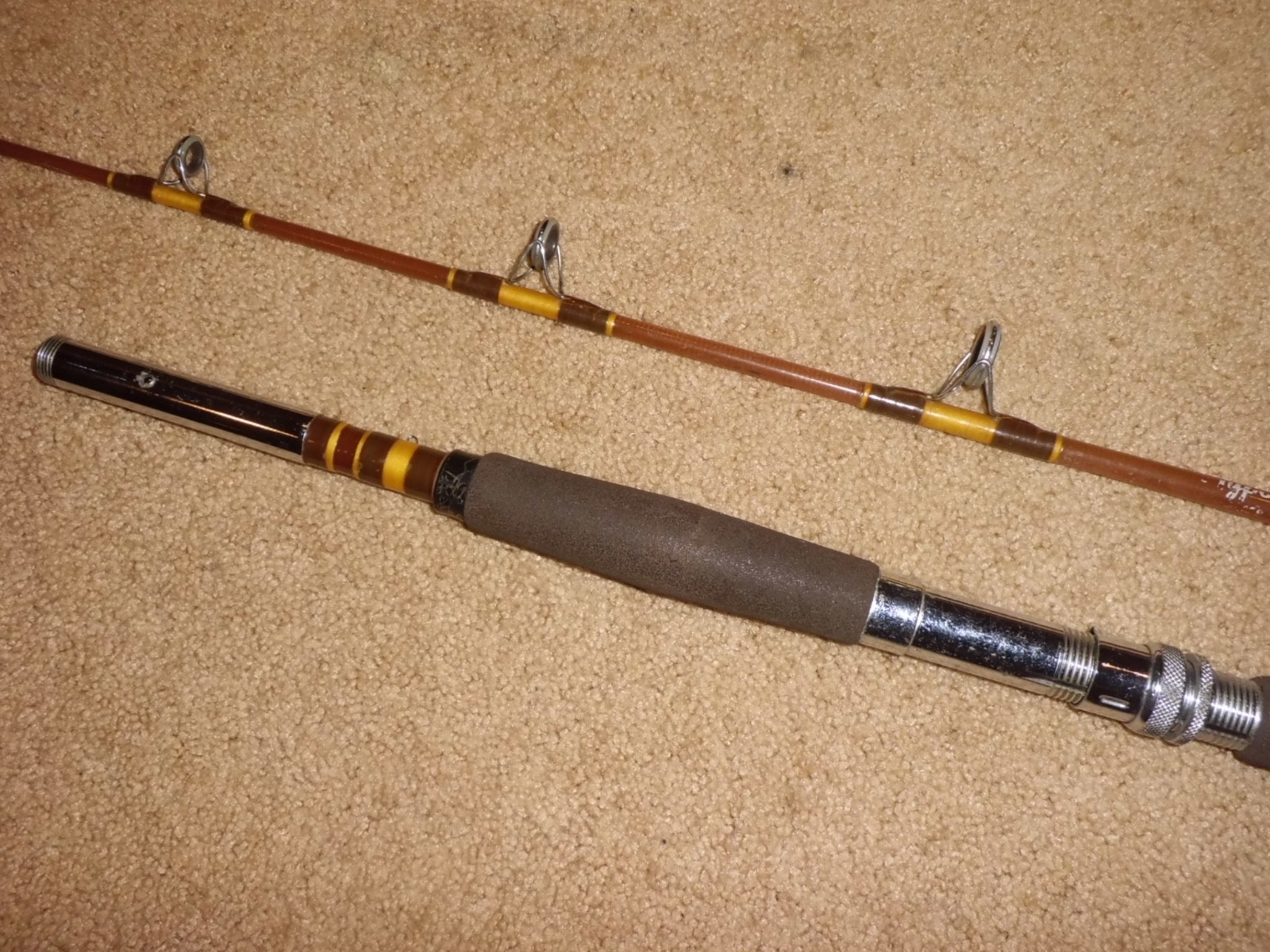Vintage SABRE Nypoxy Glass 5020C Conventional Rod made in USA- 20-50 lb test