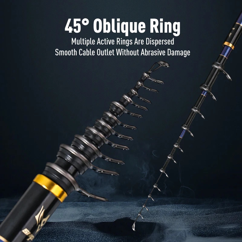 LEYDUN Carbon Telescopic Fishing Rod 500 Series Rock Fishing Coast Surfcasting