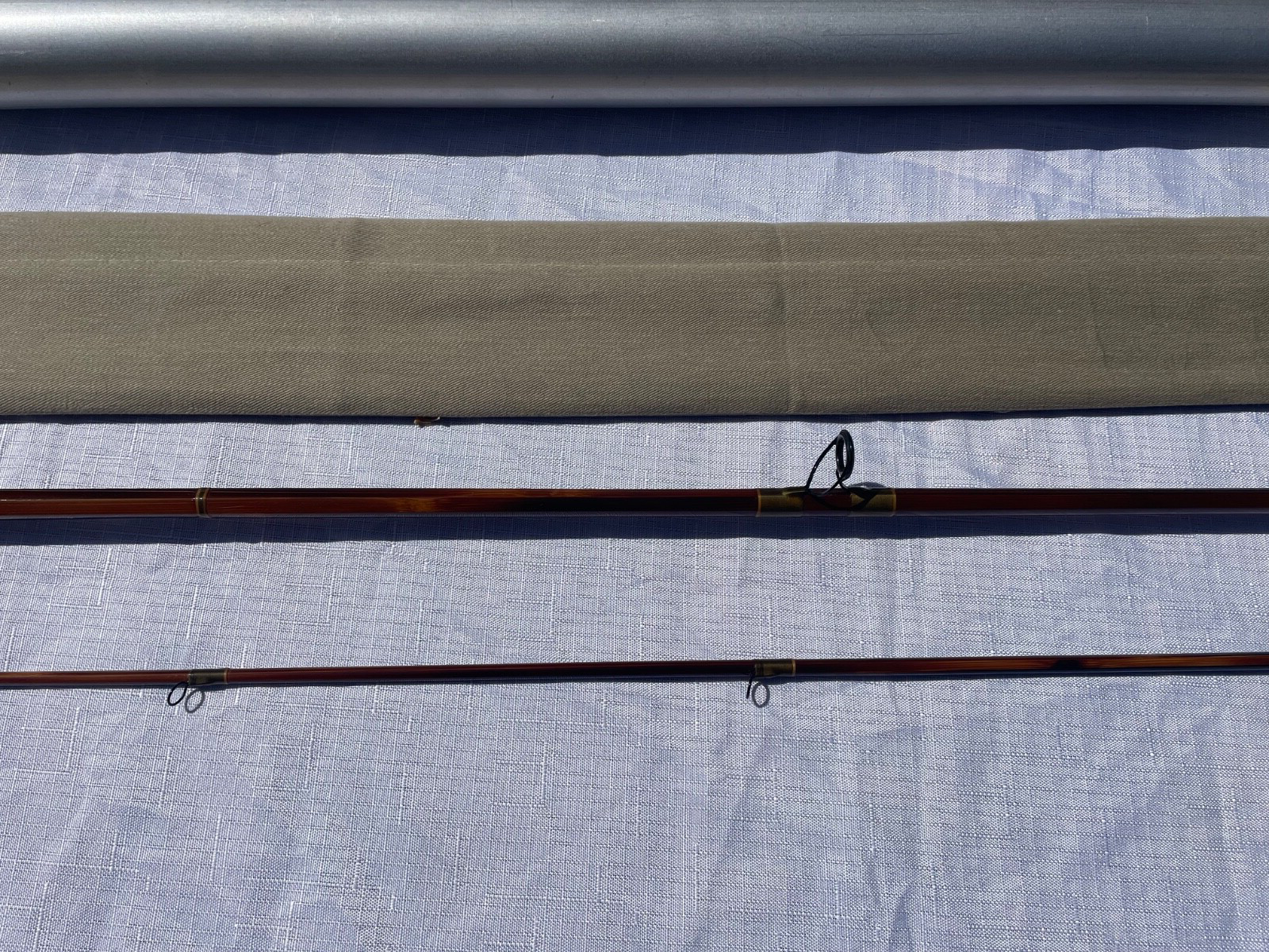 Custom Tebo Tonkin Cane Fly Fishing Rod, 8′ 0″, #9, 2 piece, New w/ Rod Tube