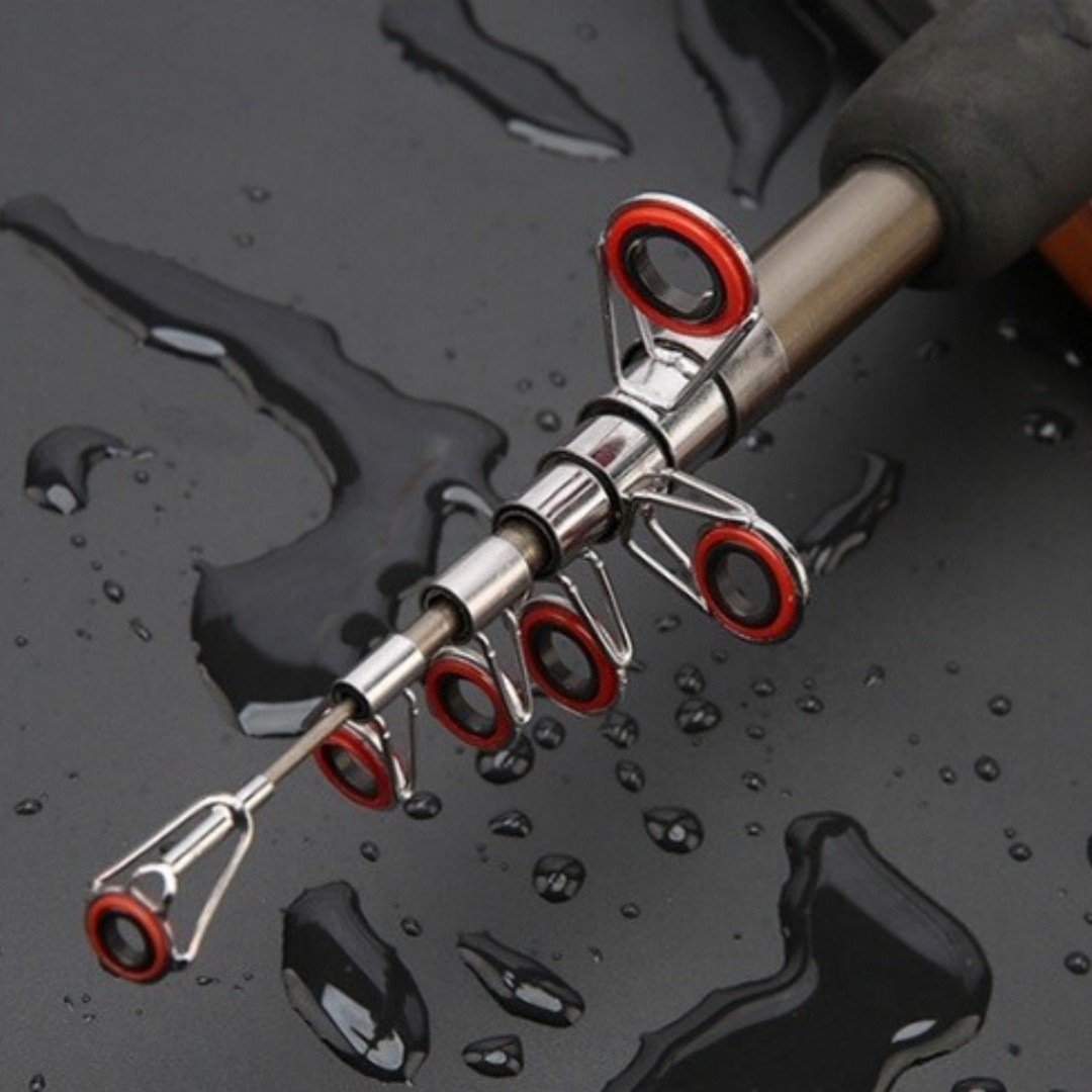 Mini Fishing Spinning Casting Rod 1.3-1.8m Telescopic Carbon Fiber Pole Sea Bass