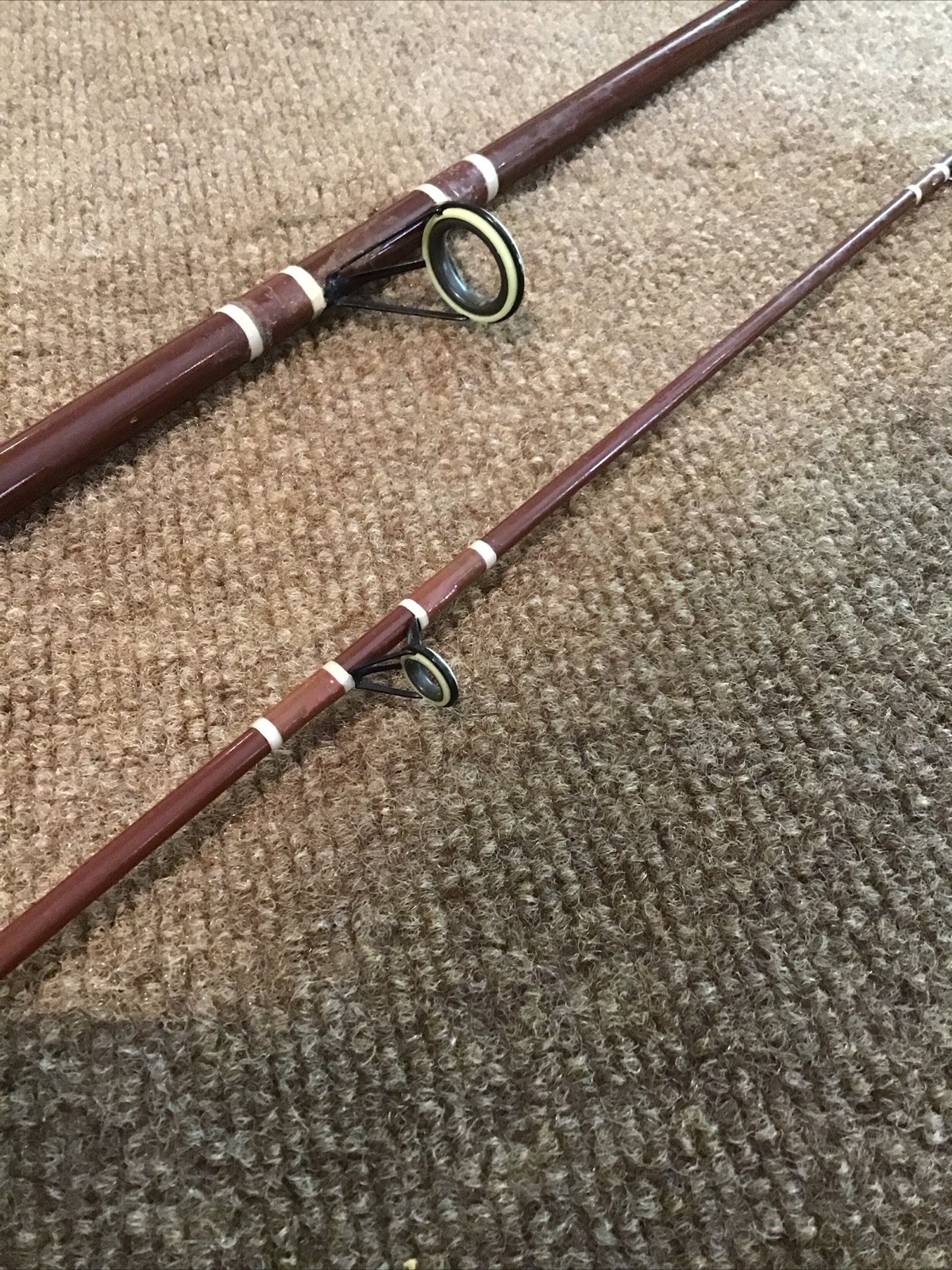 Vintage Fenwick Woodstream 12′ 2-pc FS1440 Spinning Rod USA Custom Fiberglass