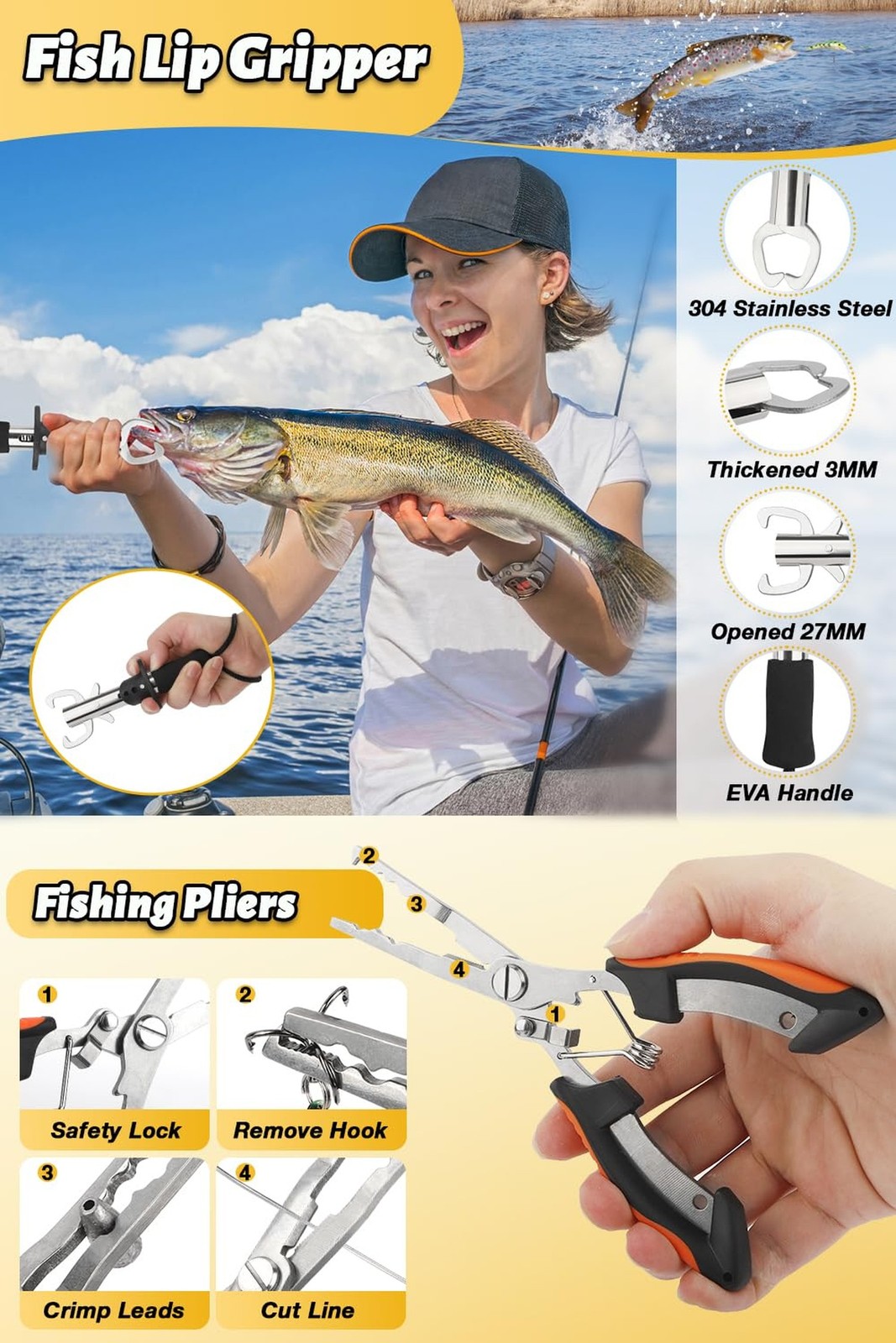Fishing Pole Combo Set, 6.89ft Fishing Rod and Reel Combo, Carbon Fiber Teles…