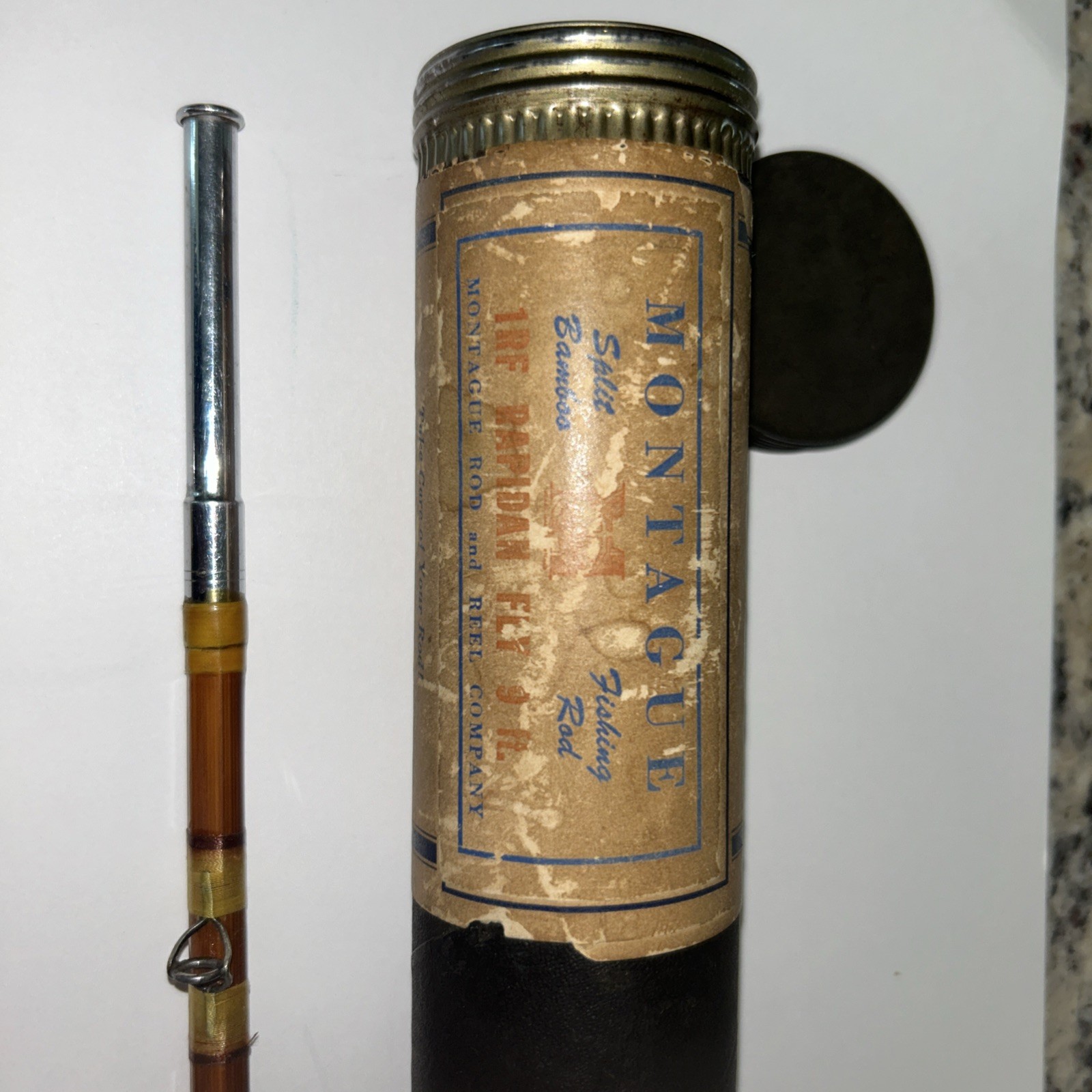 Montage Fly Rod 1RF RAPIDAN 9ft Bamboo 3 Joints Extra Tip Original Case EUC