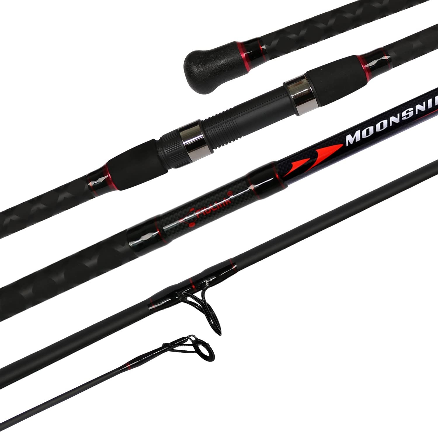 Lightweight Graphite Travel Fishing Rod – 2-Piece/4-Piece Surf Spinning Rod