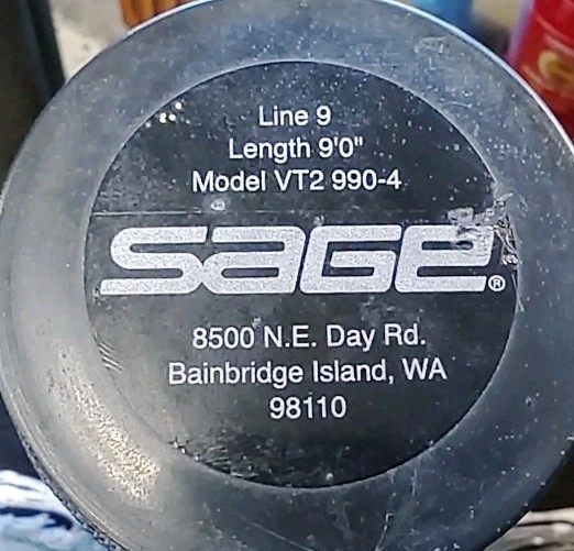 SAGE VT2 990-4 #9 Line 9′ 0″ 4 5/16 oz. 4pc With Hard case Fly Fishing