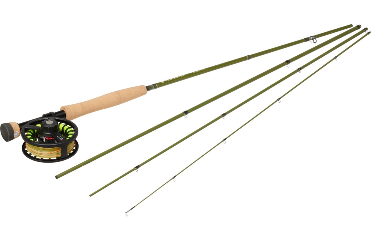 Redington Euro Nymph II Field Kit Fly Fishing Rod Reel Line Combo 10′ 3wt 4pcs