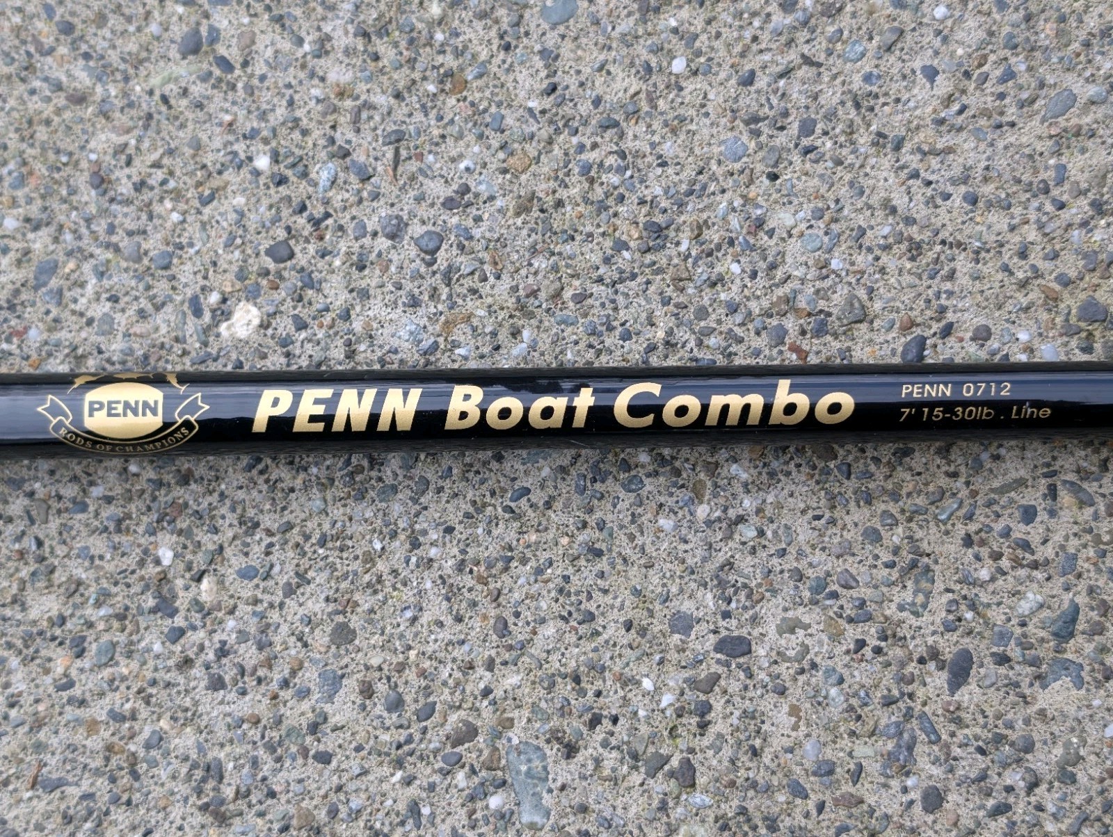 Vintage Penn Boat Combo 0712 7ft 15-30 Penn Reels Foam Handle