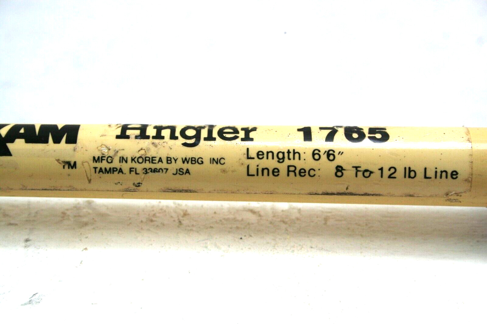 Rear Vintage MAXAM Angler Fishing Rod 6’6″ 8 – 12 LB 2 PC Rod Goood!!!