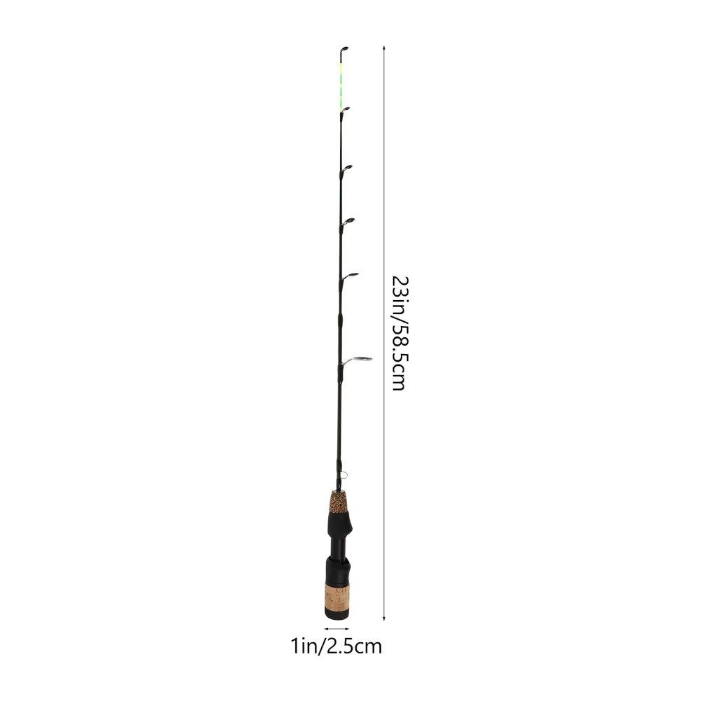 1Pc Double Fishing Rod Ice Fishing Rod for Winter Outdoor Prawn Rod