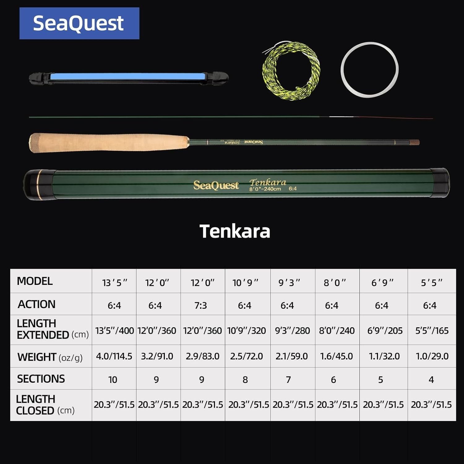 Adult Tenkara Fishing Set – Lightweight 8ft Rod