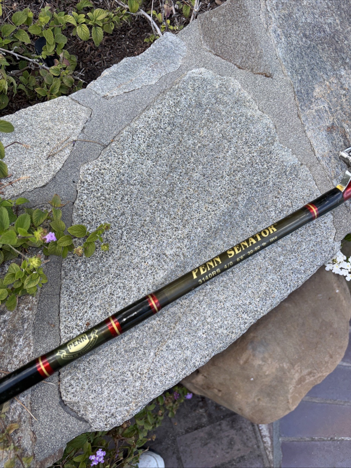 Penn Senator Vintage 4/0 Conventional Fishing Rod 3140RS 6.6’ 30-50lb #A