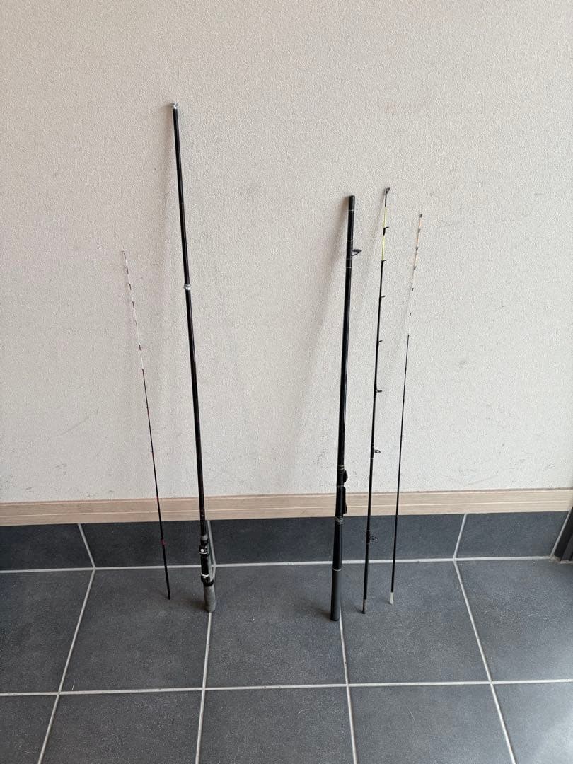 Saikai No.3 & Boat Fishing Rod Set, 3pcs + 2pcs, 1.94m & 1.86m & 1.81m, Used