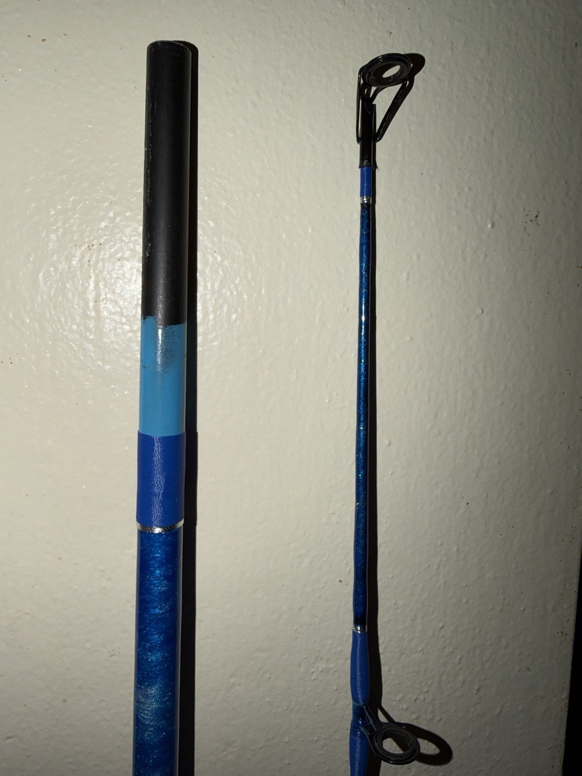 CUSTOM SURF PIER OR JETTY ROD 10 FT 20-40 LB SEA BLUE SPARKLE NEW