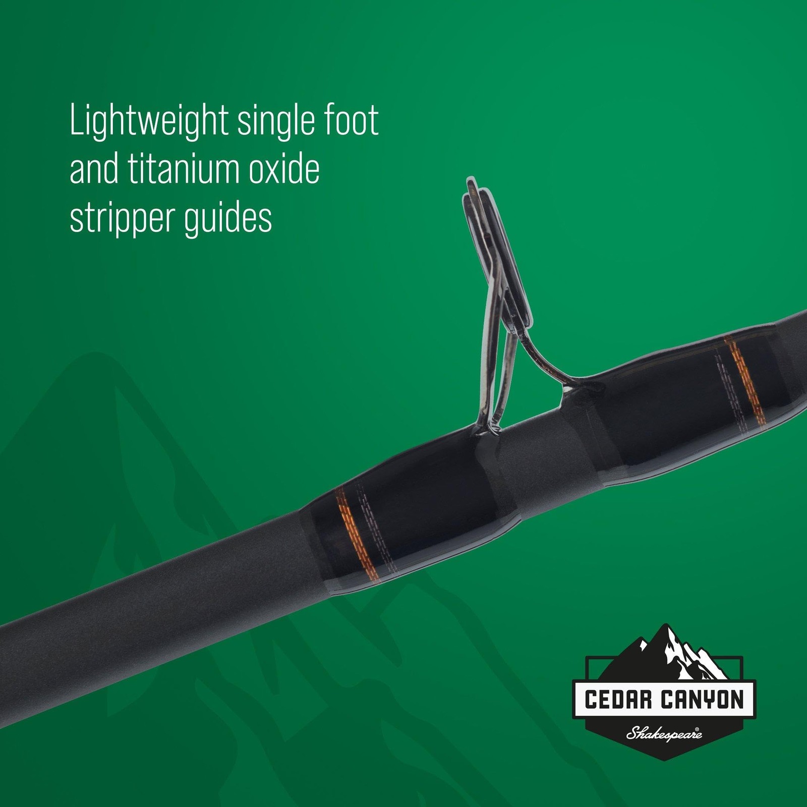 Shakespeare Cedar Canyon Summit Fly Fishing Rod, Black, 9′ – 6wt – 4pc, Multi