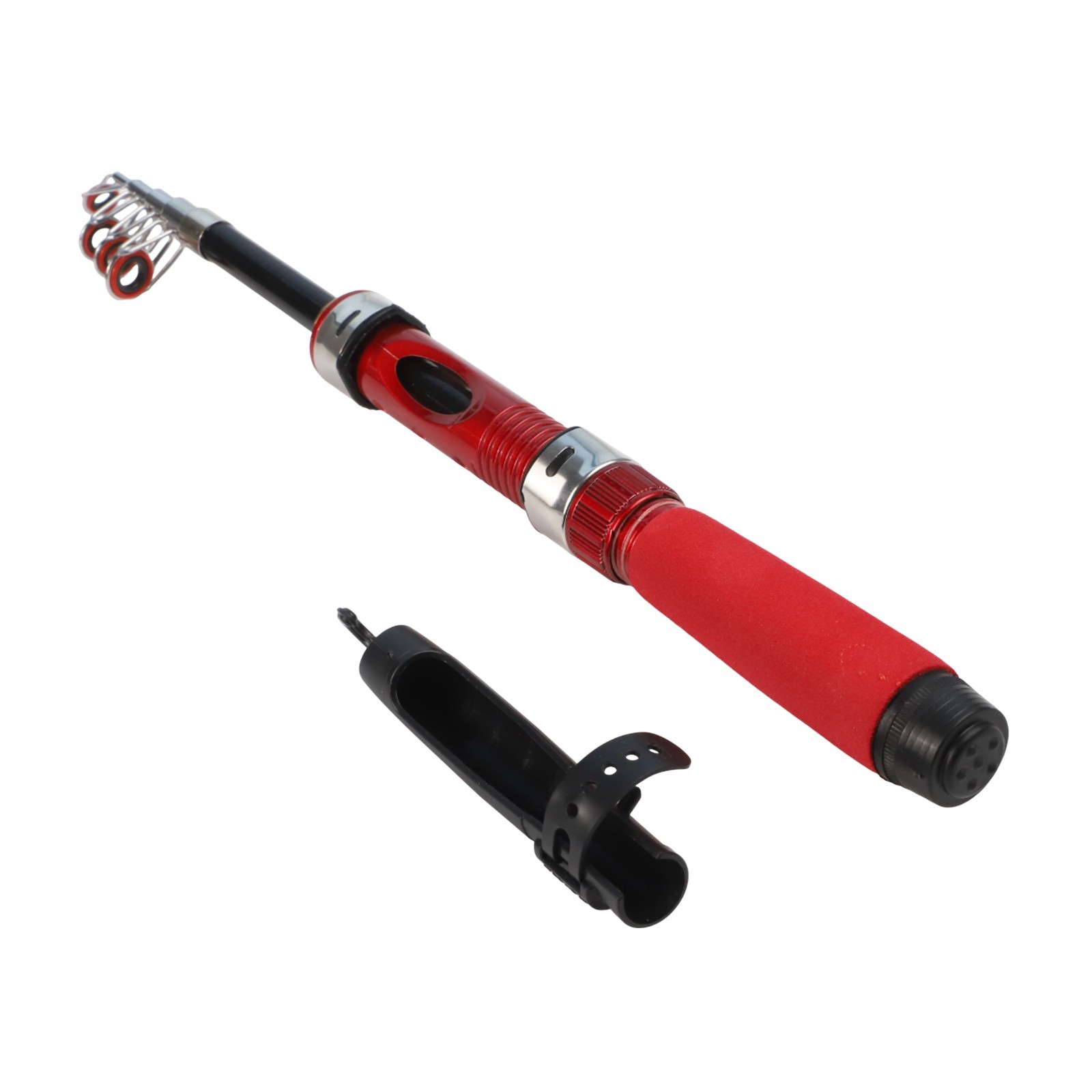 Telescopic Folding Fishing Rod for Compact Storage and Easy Transport