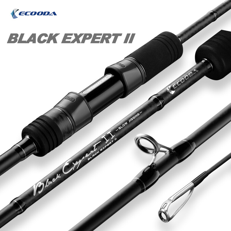 Ecooda Slow Pitch Jigging Rod Full FUJI Guides Black Expert II
