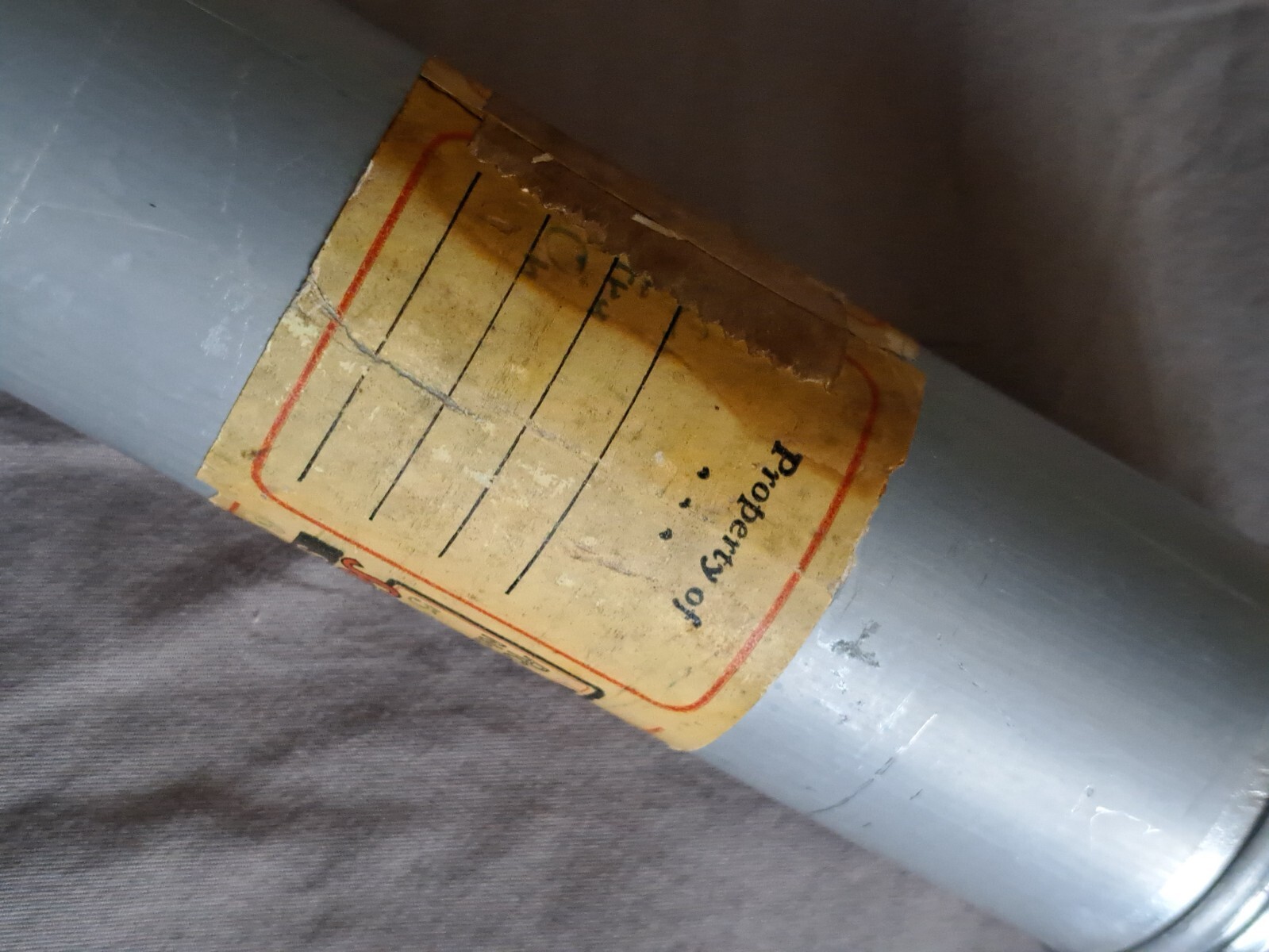 1930S USA DESIRABLE FLY ROD SOUTHBEND CROSS DOUBLEBUILT TUBE & ORIGINAL SOCK