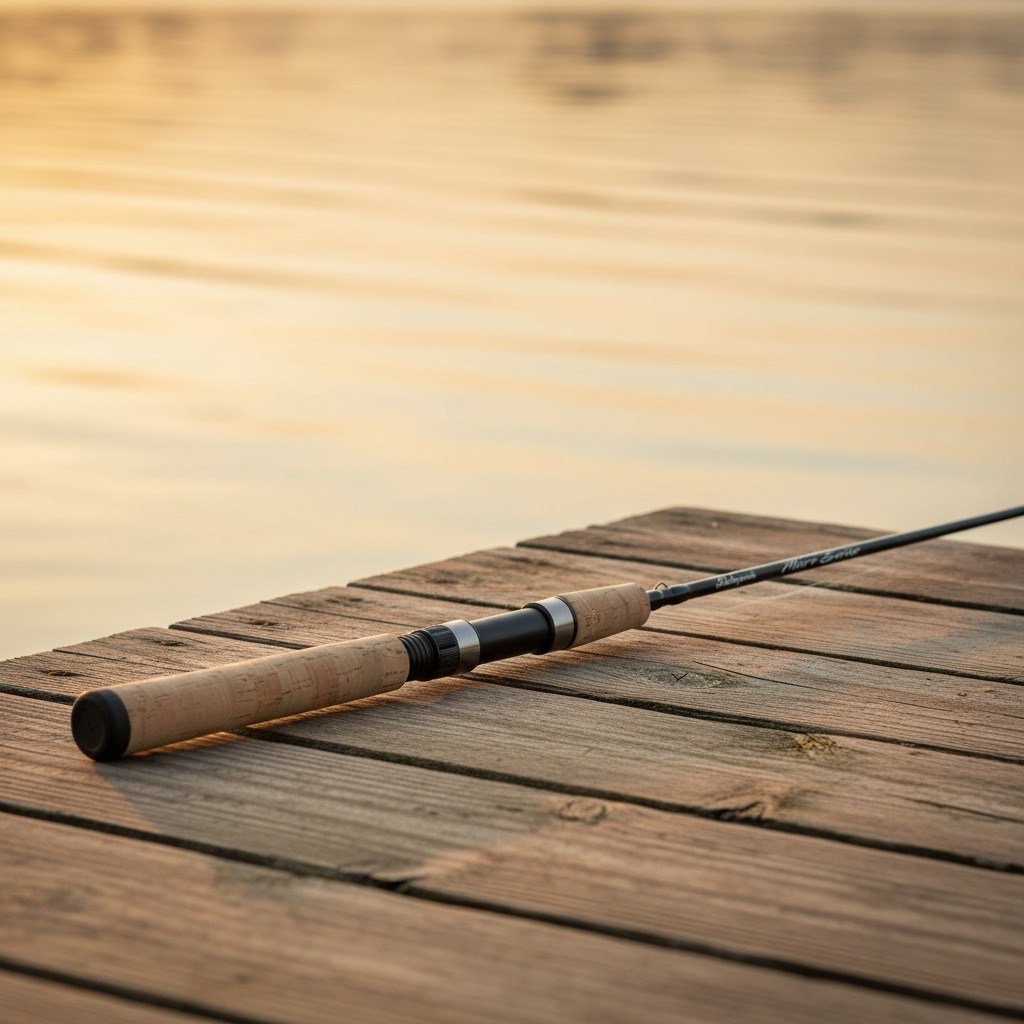Micro Spinning Rod 5’6″ Light Graphite Bass Fishing Rod – Ultra-Light, Full C…