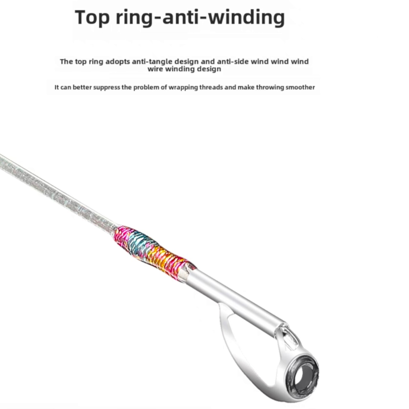 Stream Fishing Rod Trout Travel Ultralight Fishing Transparent Rod Carbon Handle