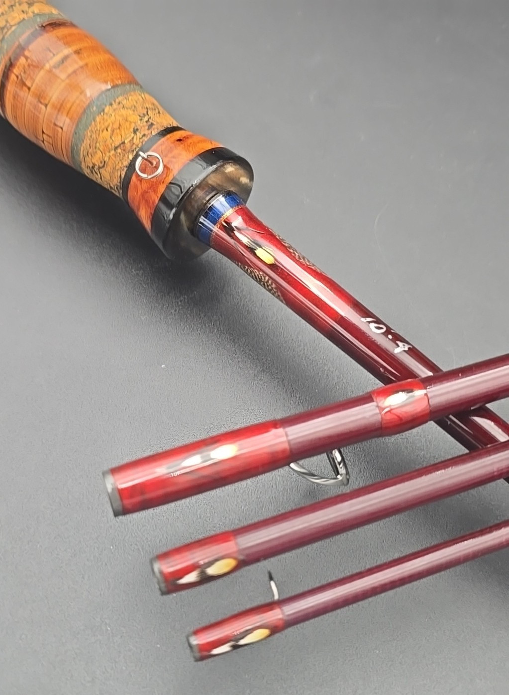 Extraordinary Terry Henson 10′ 4 weight nymphing fly rod Loomis blank
