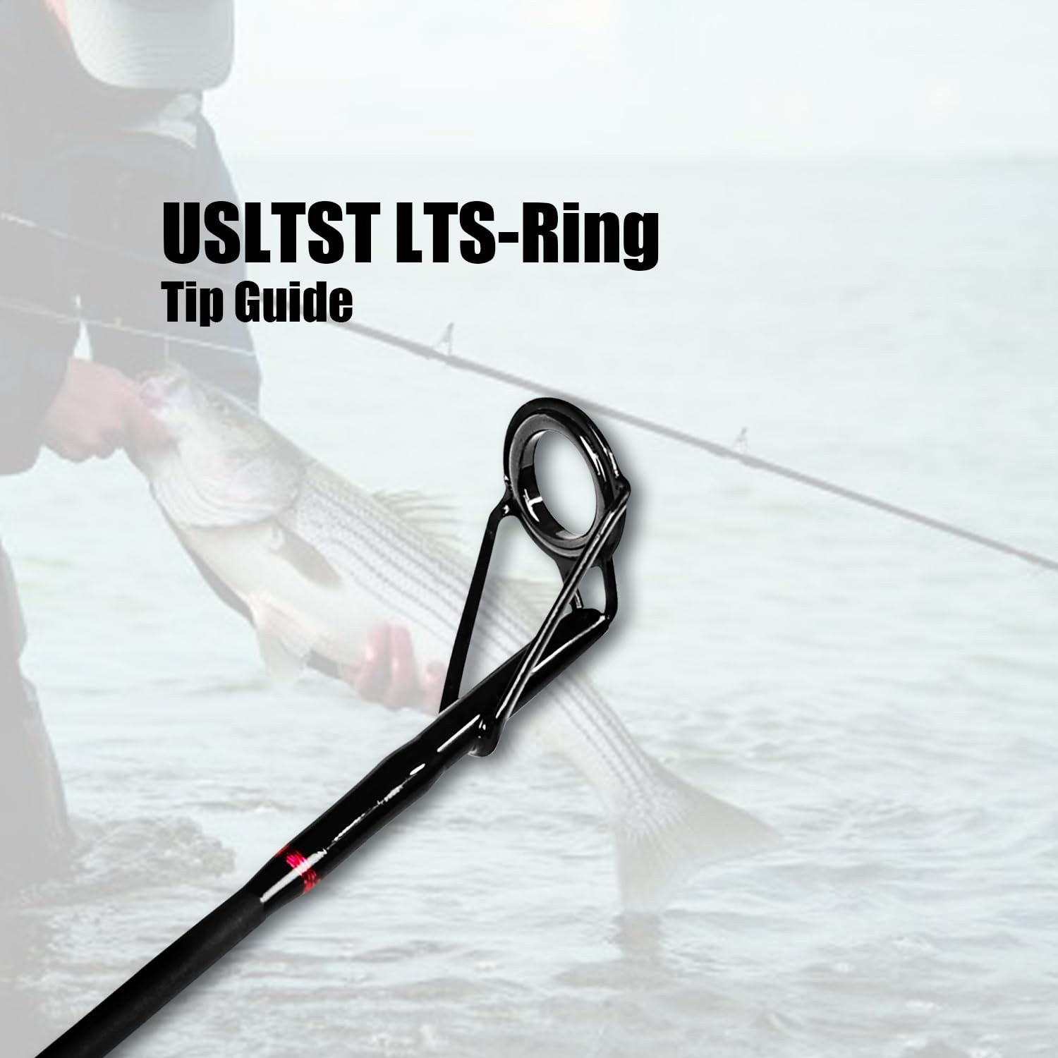 Fiblink Surf Casting Fishing Rod 2-Piece Graphite Travel Baitcasting Fishing
