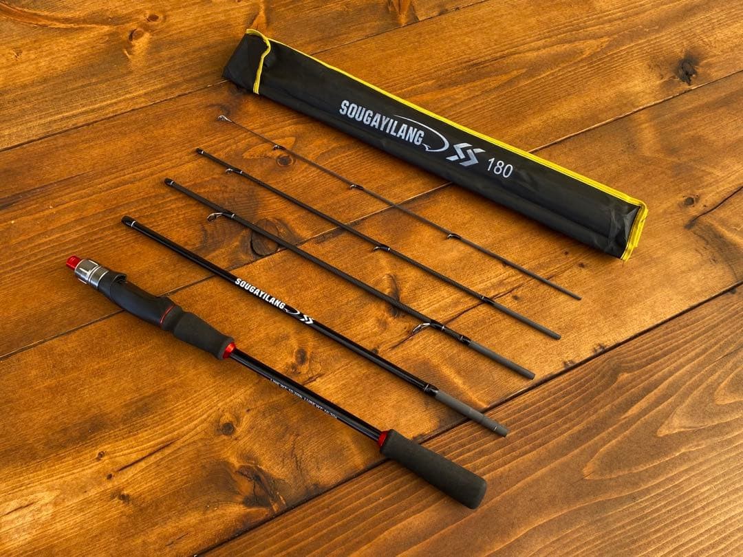 5-Piece Bass & Light Tackle Spinning Rod 6ft 180cm, portable, versatile, used