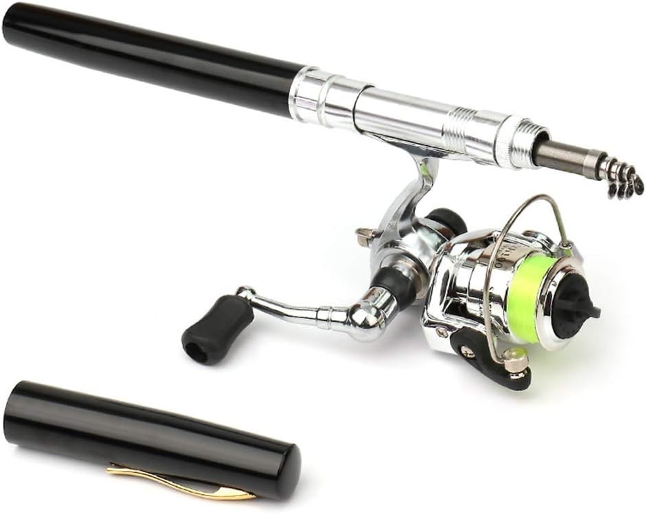 Compact 39-Inch Fishing Pole with Comfortable EVA Handle & Smooth Spinning Reel