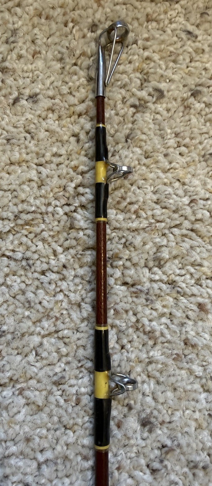 Vintage TruLine TT-65C Conventional Saltwater Fishing Rod….. “Custom”!!!