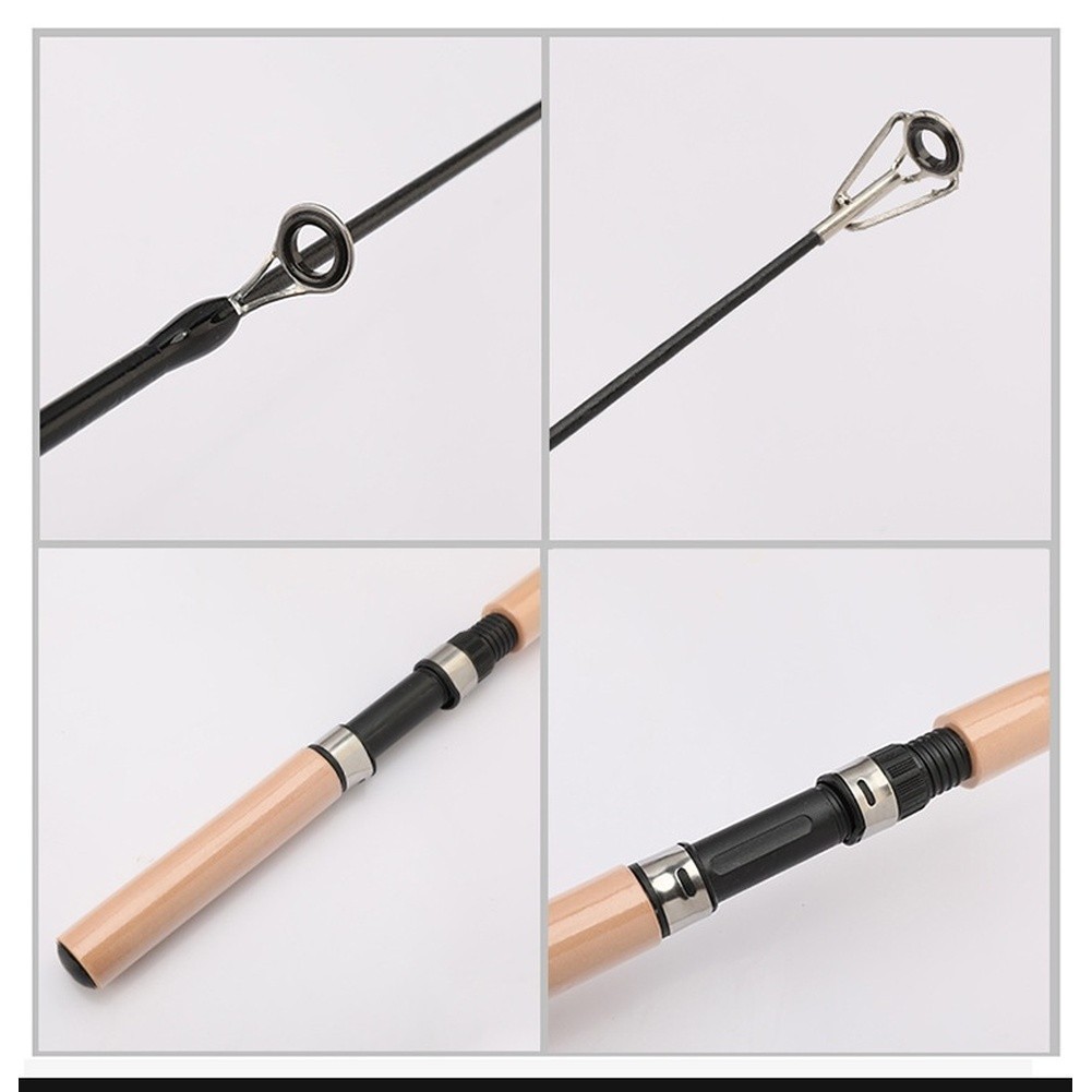Telescopic Ice Fishing Pole 55cm 65cm 75cm Fiberglass with Grip Handle