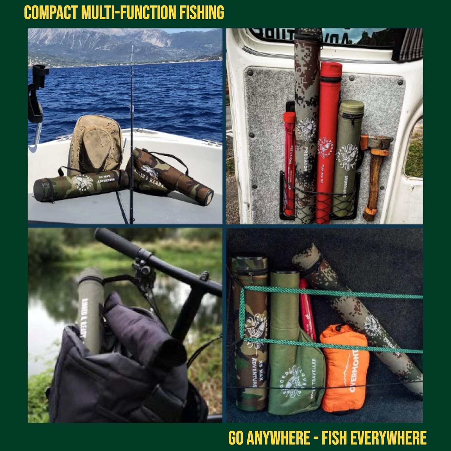 Travel-Friendly Fishing Rod, 8.5′ Compact with 2 Tips for Diverse Fishing Styles