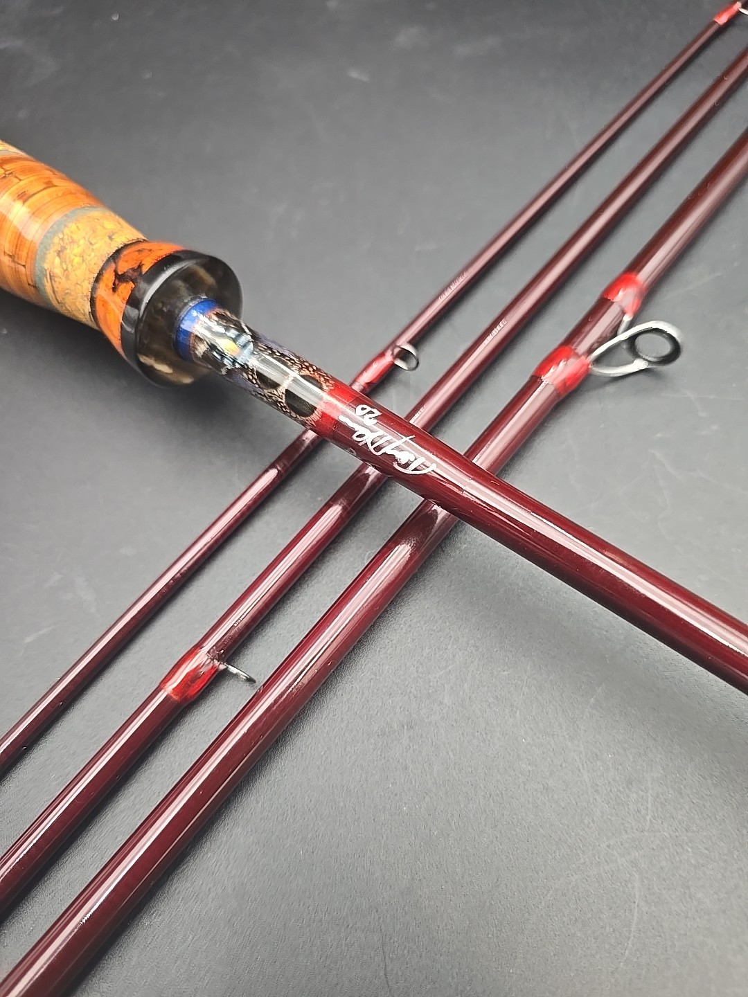 Extraordinary Terry Henson 10′ 4 weight nymphing fly rod Loomis blank