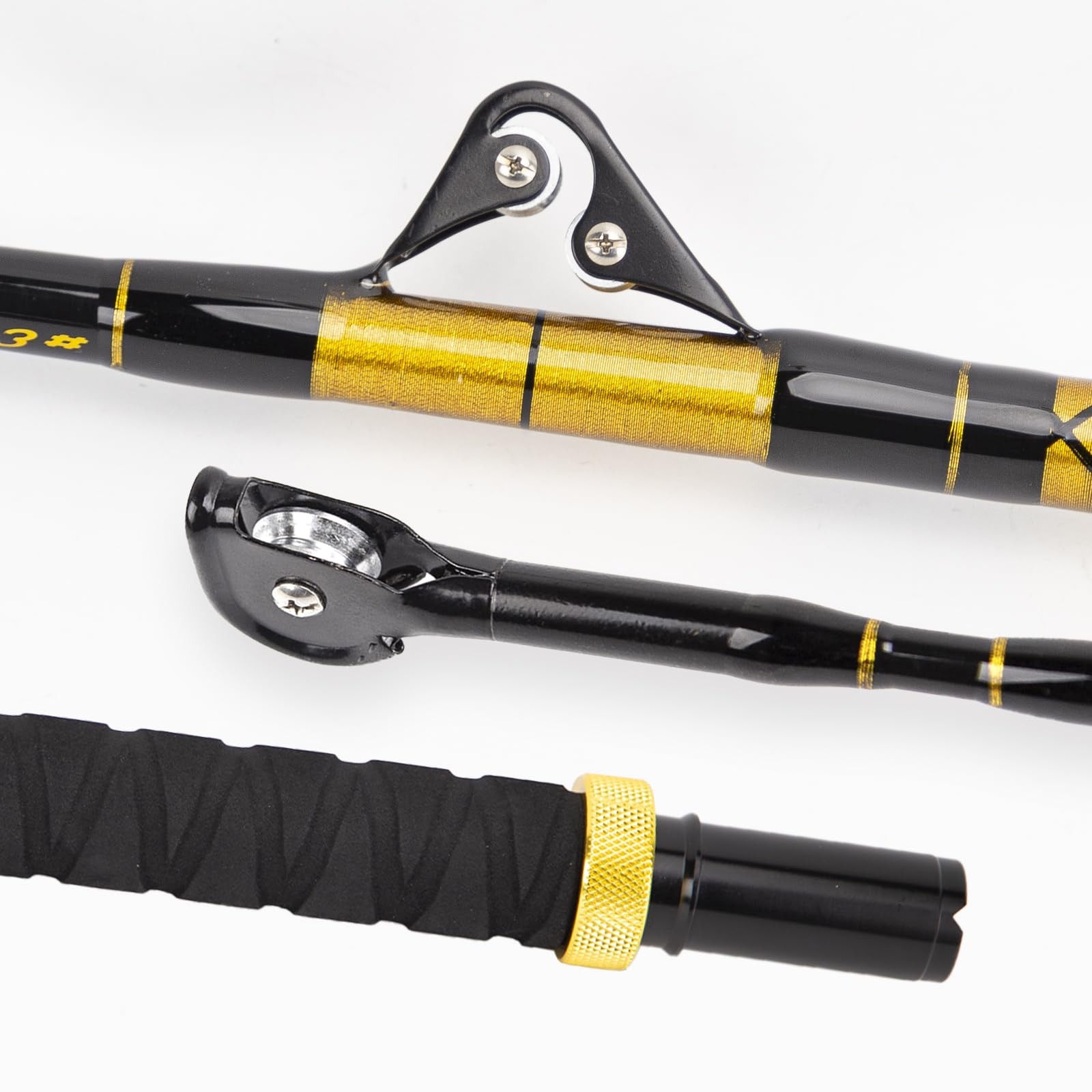 BETTER LEADER 2-Piece Saltwater Offshore Bent Butt Trolling Rod, Conventional…