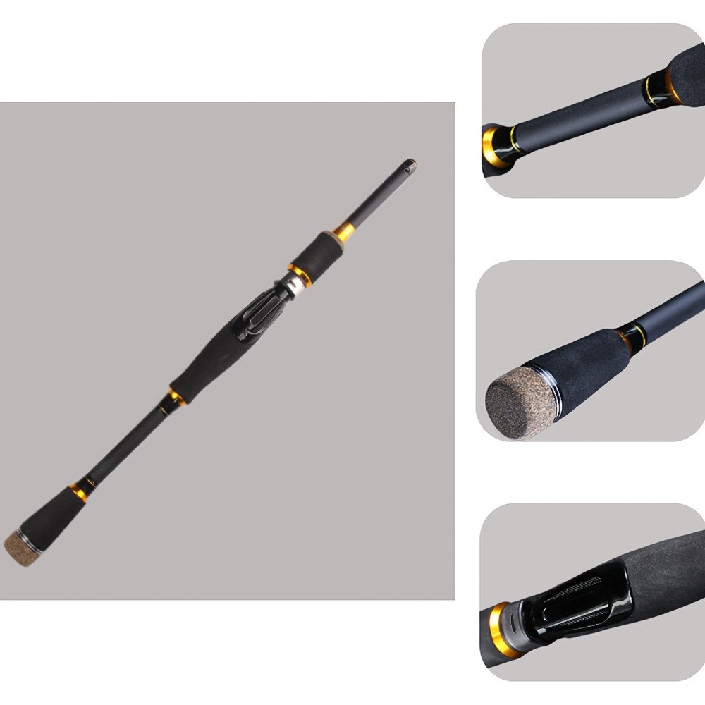 1.8M/2.1M Five-section Portable Fishing Rod Spinning Rod Travel Pole Fast Action
