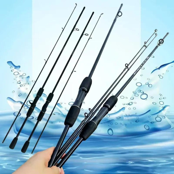 Casting Spinning Fishing Rod 6 Ft Ultra Light Carbon Fiber Rod Pole Outdoor