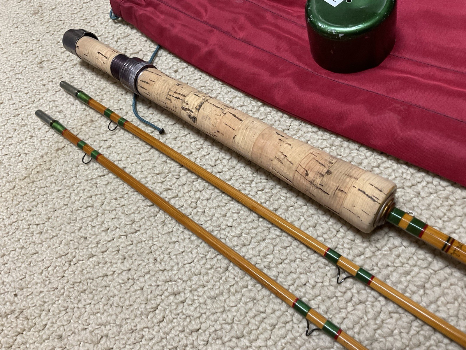 Pezon Et Michel Ritz “Super Marvel-Type Hans” Parabolic Bamboo Fly Rod 7’ 3”