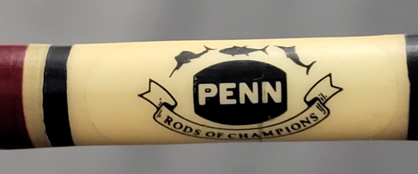 Penn Baymaster One Piece Spin Casting Rod – 6′ Model 3210C, Fiberglass, VG Cond
