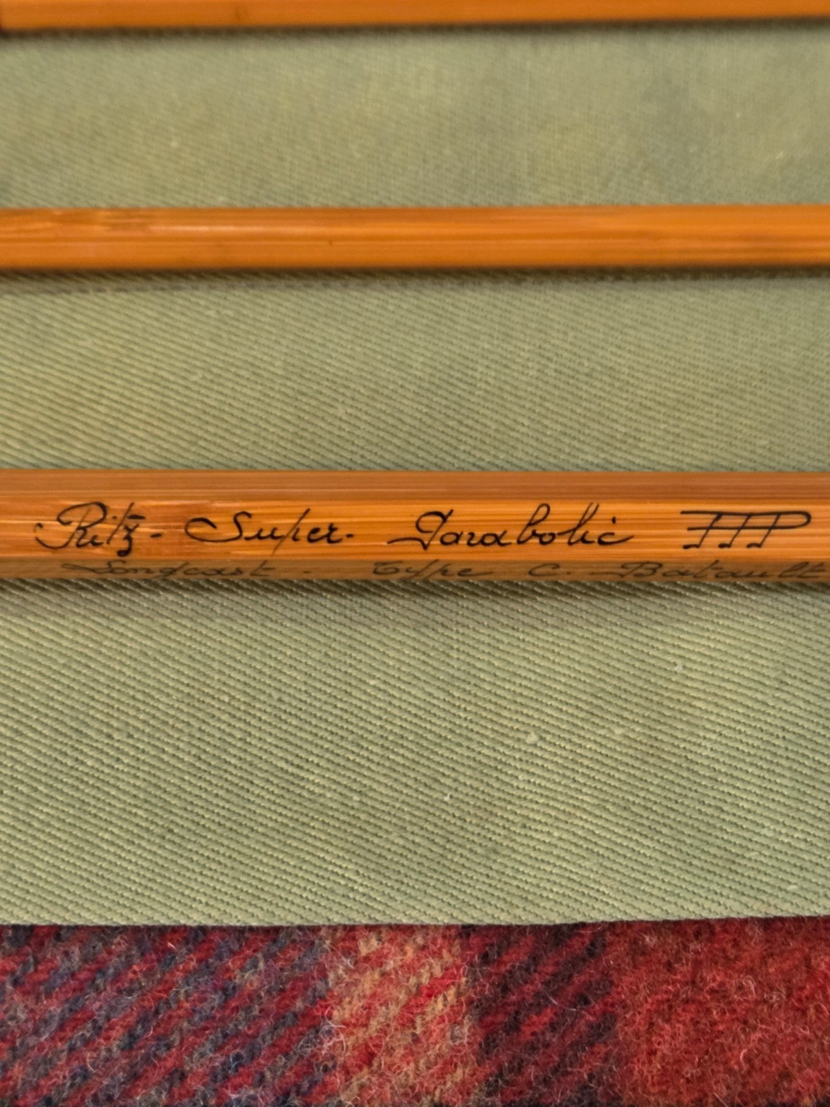 Pezon Michel Ritz Super Parabolic PPP ‘Long Cast’ Batault 8’7″ bamboo fly rod