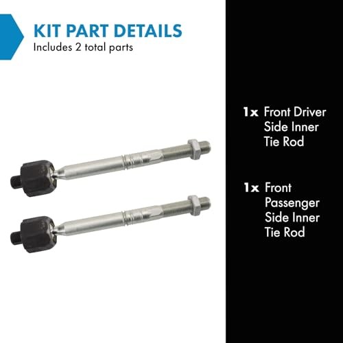 Front Inner Tie Rod Set 2 Piece Compatible with 2017-23 Audi A4 17-23 PSA45563