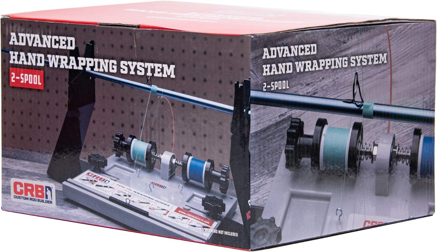 CRB Advanced Hand Wrapper System Rod Building Stand 2 Spool Thread Tensioner