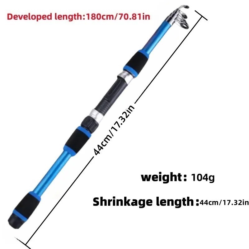 1.8M Spinning Fishing Rod M Power Telescopic Rock Fishing Rod Carp Feeder Rod Su