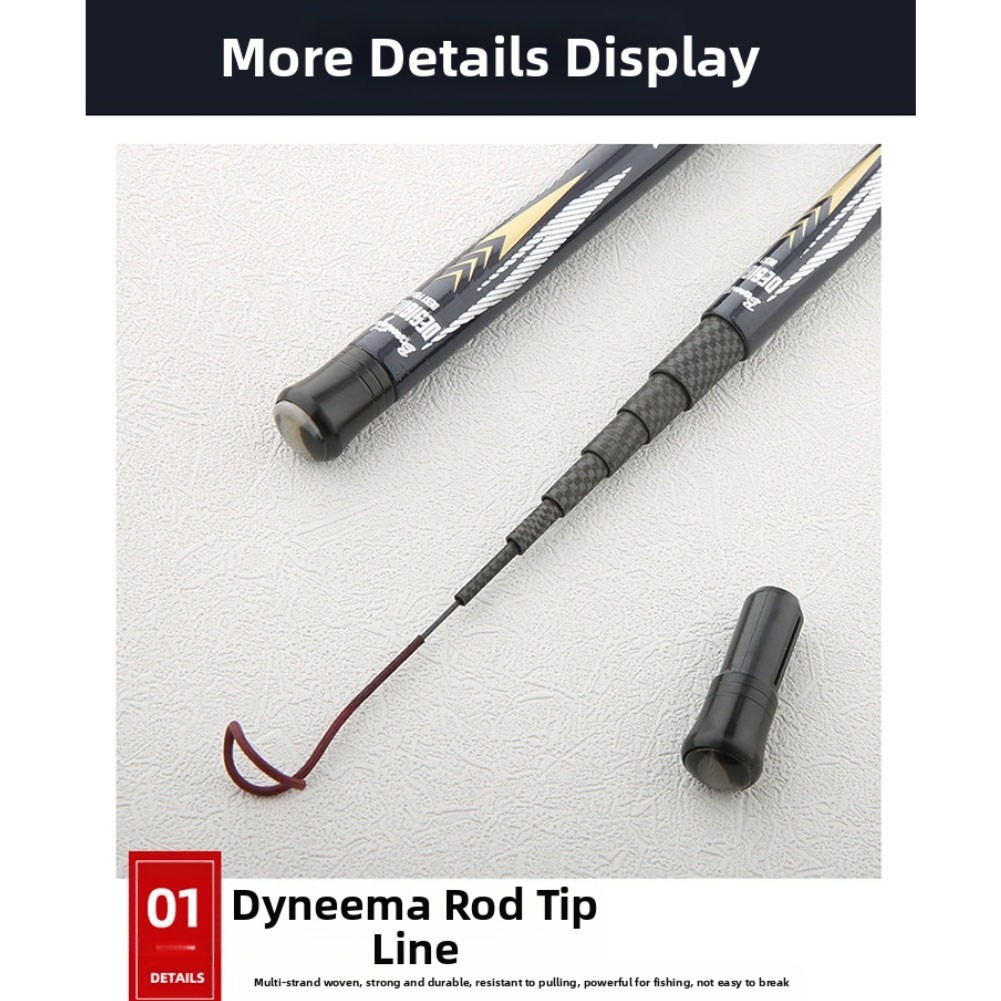 Portable for ultra Light 44cm Short Section Fishing Rod for Lobster Carbon Fiber