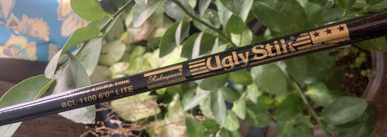 Vintage Ugly Stik Baitcasting Rod BCL 1100 6 ft Medium Action 1 Piece 12-20 Lb.