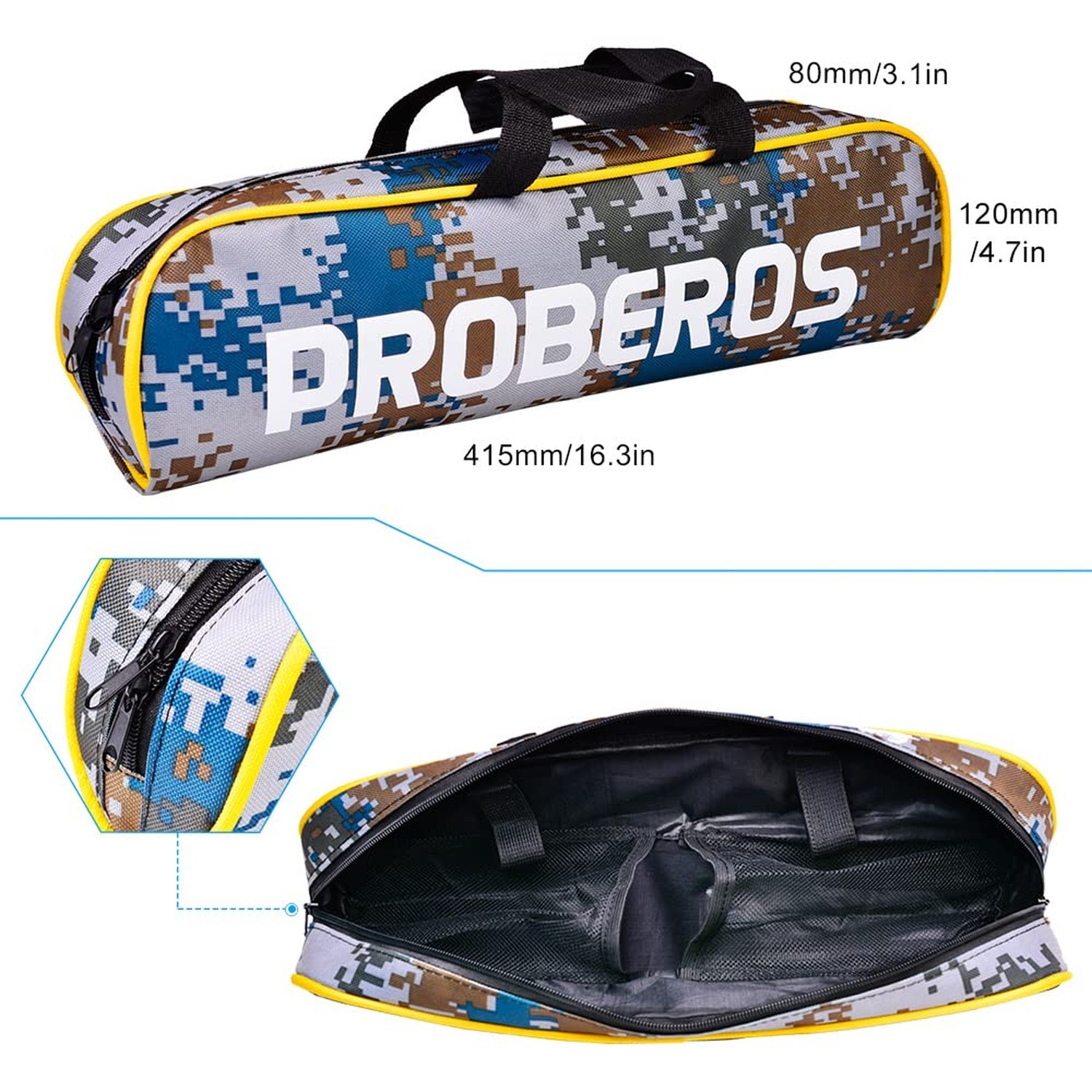 PROBEROS Kids Fishing Pole – Portable Telescopic Fishing Rod and Reel Combo K…