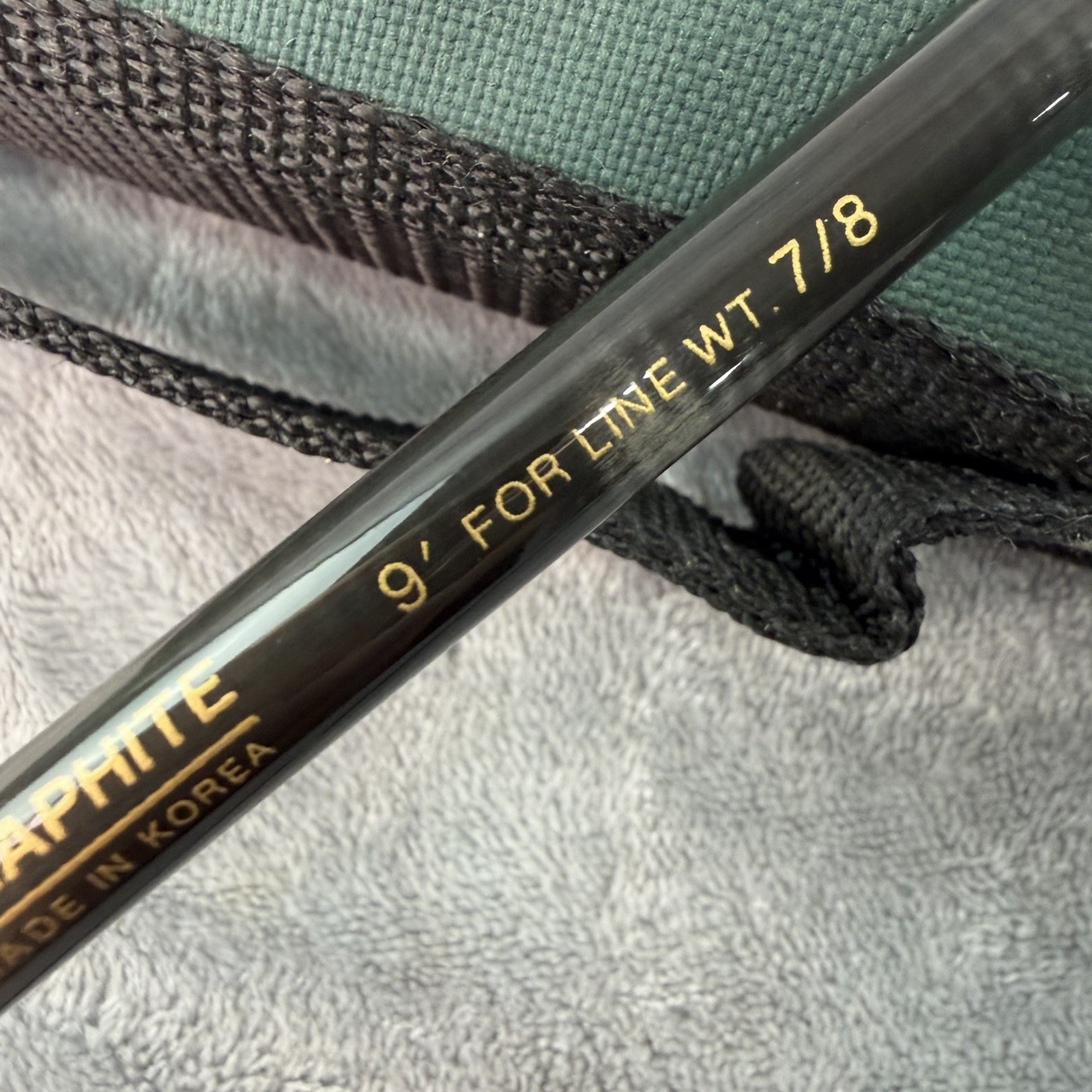 Cortland FairPlay Hi-Tech Graphite Fly Rod 9′ 7-8 wt 2pc w Case & Reel Y145