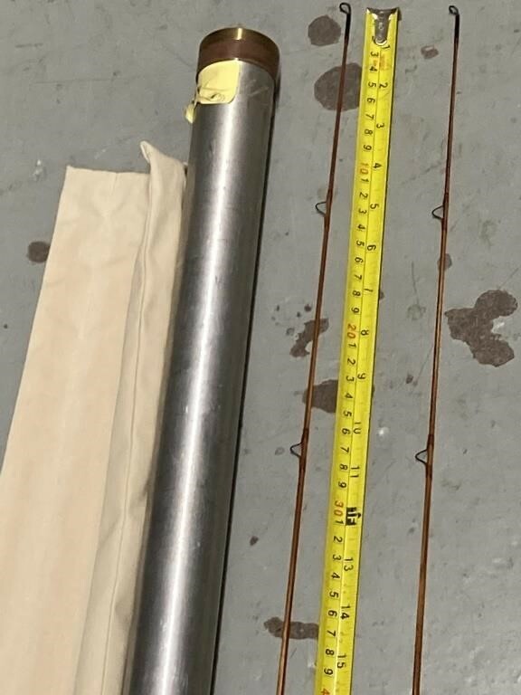 BOB TAYLOR 3 PC Fishing rod with case VERY RARE! 2 tips PICK UP ONLY INDIANA